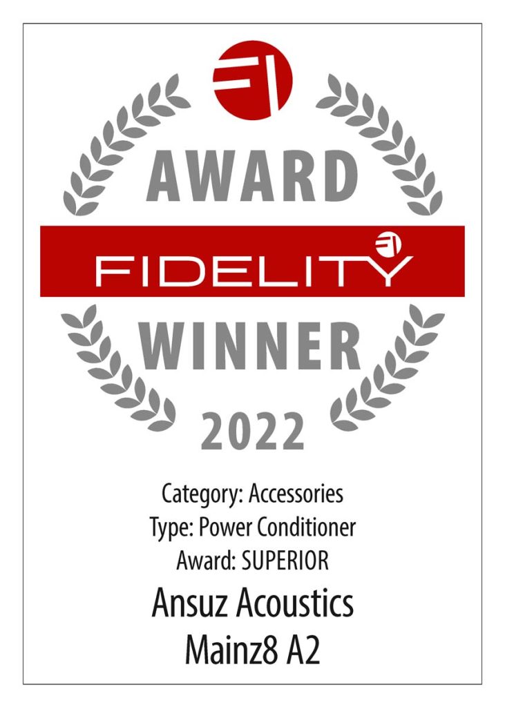 FIDELITY Award 2022 Ansuz Mainz8 A2