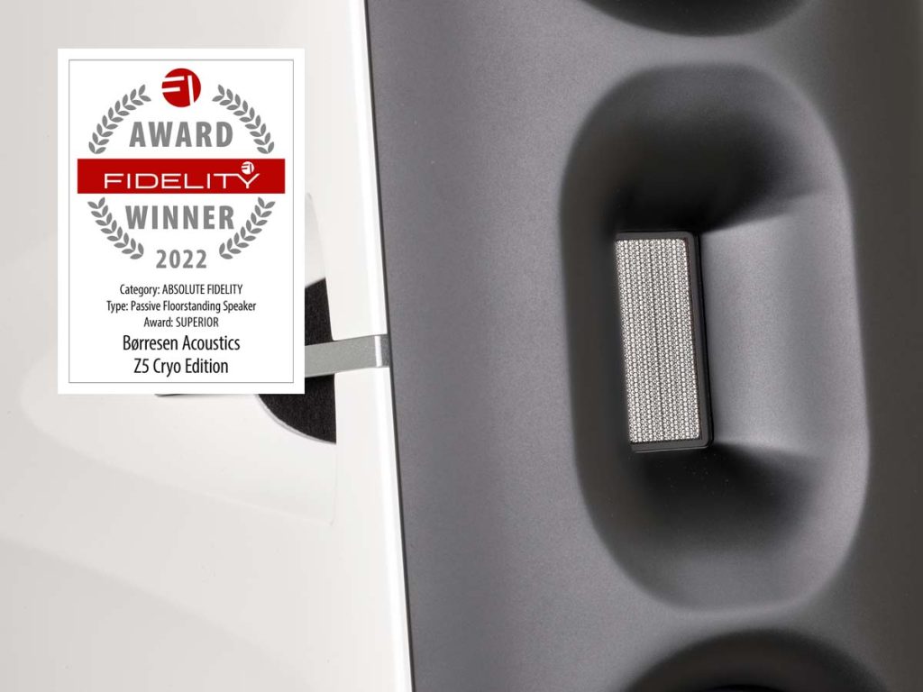 FIDELITY Award 2022 Borresen Acoustics Z5 Cryo Edition