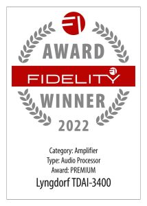 FIDELITY Award 2022 Lyngdorf TDAI-3400