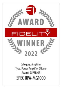 FIDELITY Award 2022 SPEC RPA-MG1000