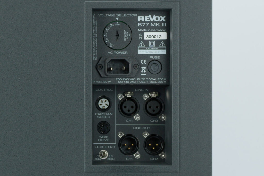 Revox B77 Mk III tape machine