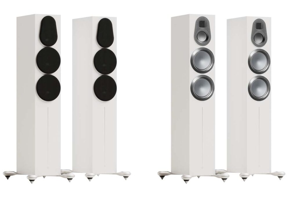Monitor Audio Gold 300 and 500 6G floorstanding loudspeakers
