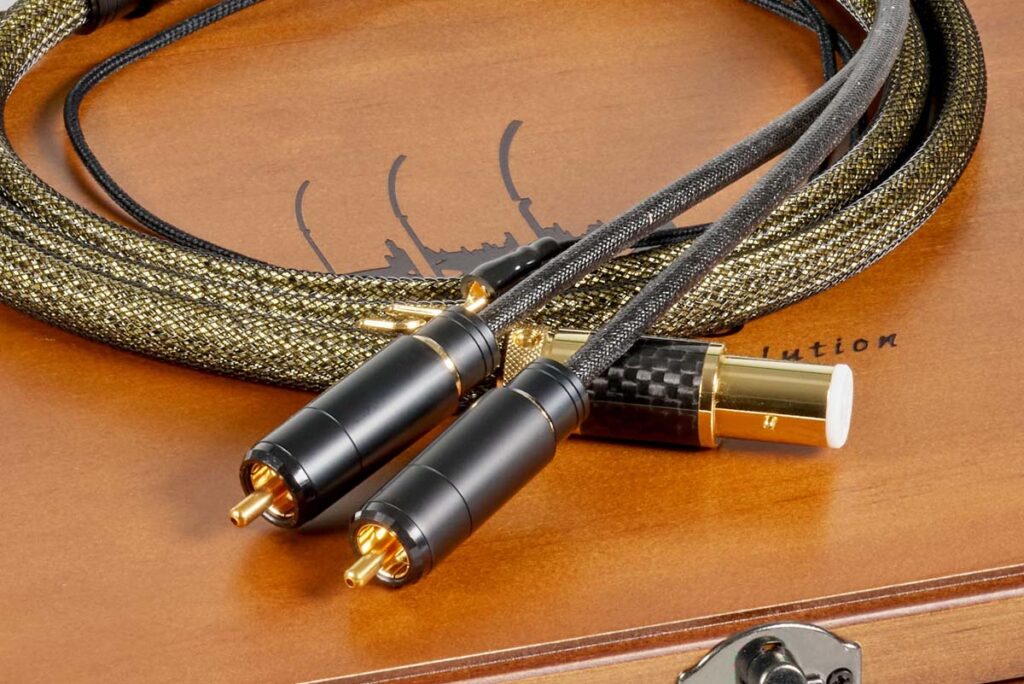 1877 Phono Zavfino Silver Dart and Gold Rush Hi-Fi cables