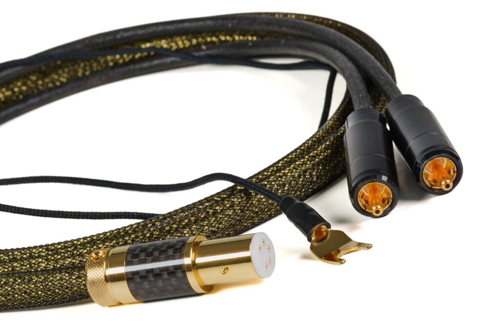 1877 Phono Zavfino Silver Dart and Gold Rush Hi-Fi cables
