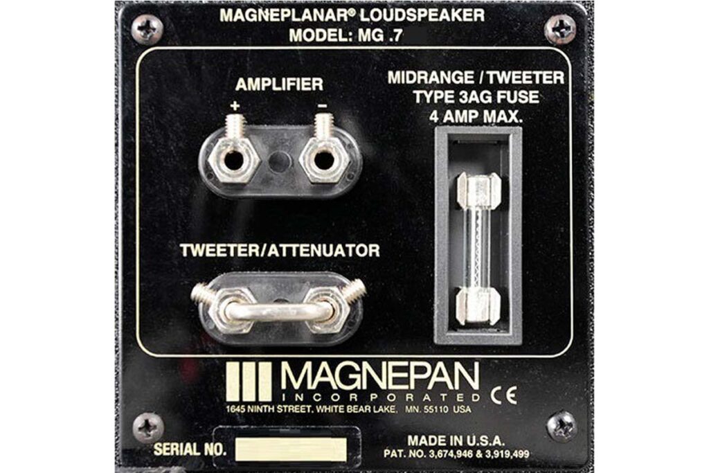 Magnepan MG-0.7 planar magnetic loudspeaker