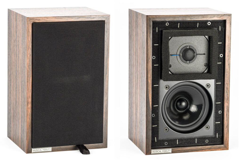 Musical Fidelity A1 integrated amplifier and LS3/5a sealed-box loudspeakers