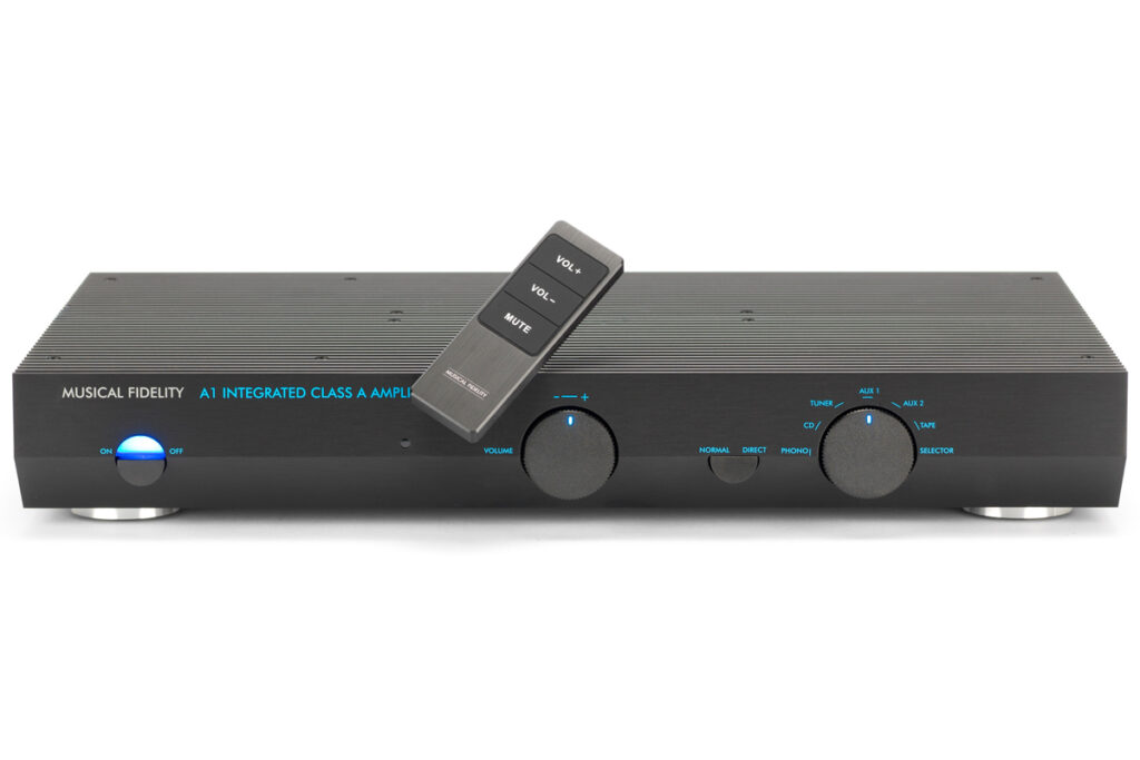 Musical Fidelity A1 integrated amplifier and LS3/5a sealed-box loudspeakers