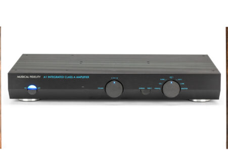 Musical Fidelity A1 integrated amplifier and LS3/5a sealed-box loudspeakers
